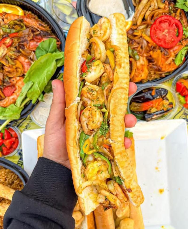 ساندوتش جمبري مشوي – Grilled Shrimp Sandwich