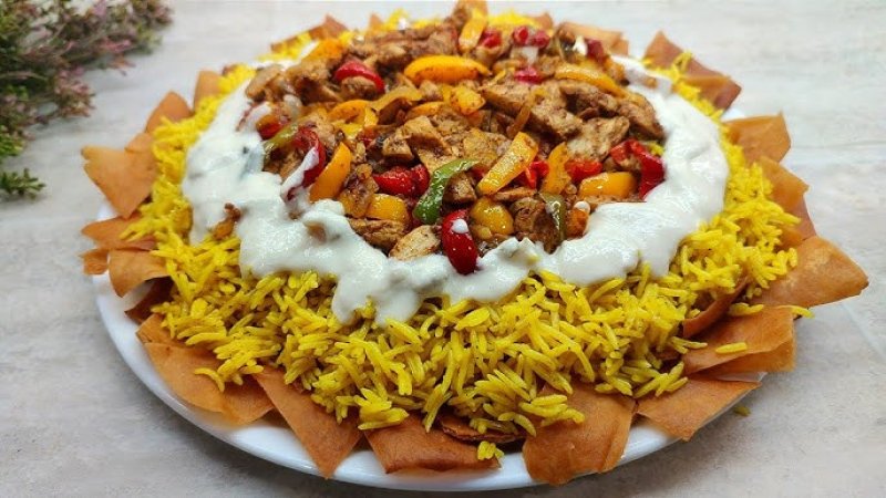 فتة شاورما فراخ – Chicken Shawarma Fattah